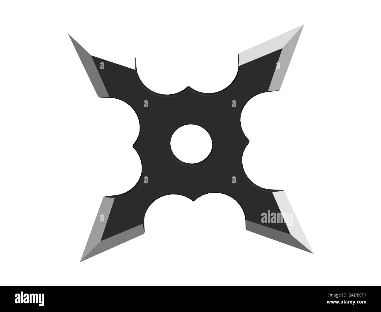 Shuriken con lame affilate Foto Stock