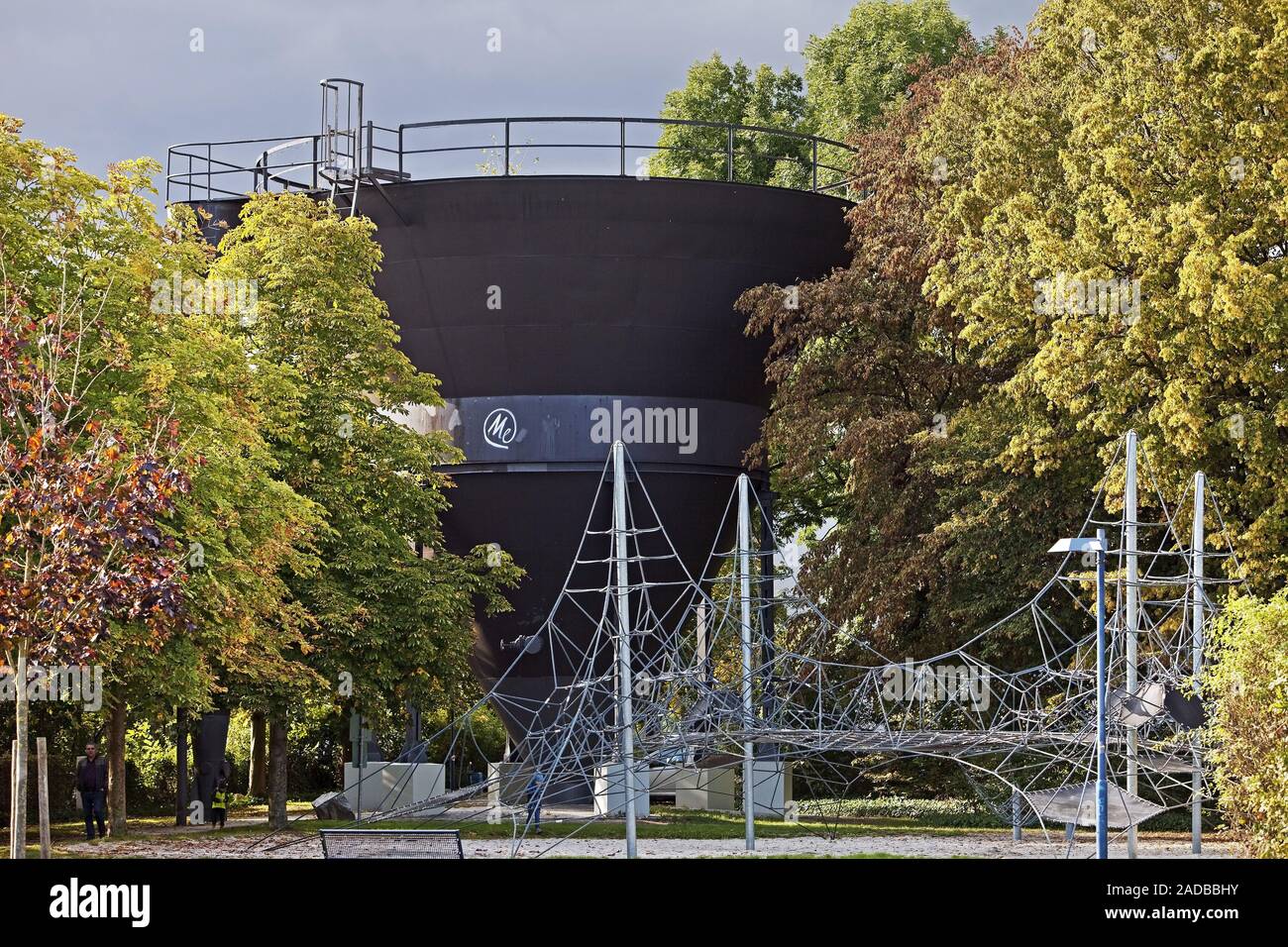 Himmelmanntrichter e Forum, catena fucina museo, Froendenberg, la zona della Ruhr, Germania, Europa Foto Stock