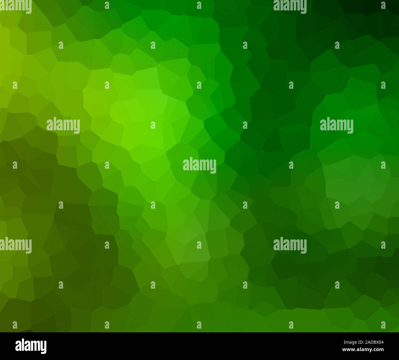 Abstract di piastrelle a mosaico texture . Colorato verde poligono geometrico cellule . Modello a griglia . Forme geometriche dello sfondo. Foto Stock