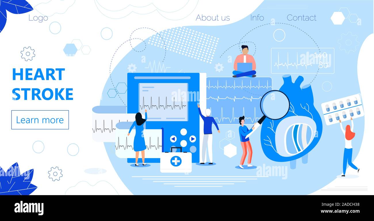 Cuore il concetto di corsa. Ipotensione e ipertensione malattia tiny medici trattare. I sintomi e la prevenzione della pressione sanguigna o della salute vettore sani Illustrazione Vettoriale