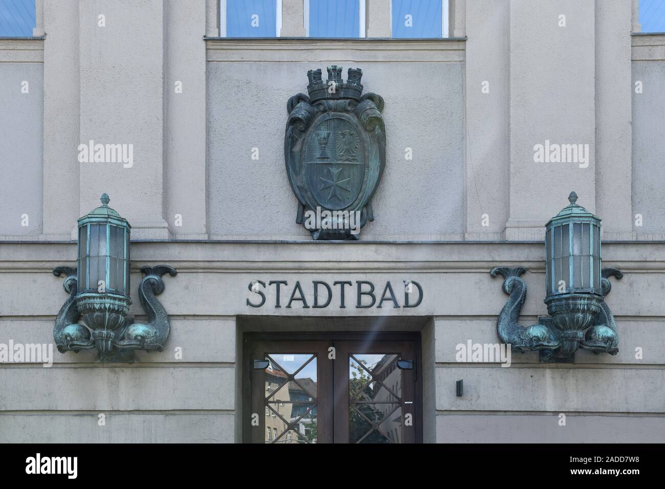 Stadtbad, Ganghoferstraße, Neukölln, Berlino, Deutschland Foto Stock