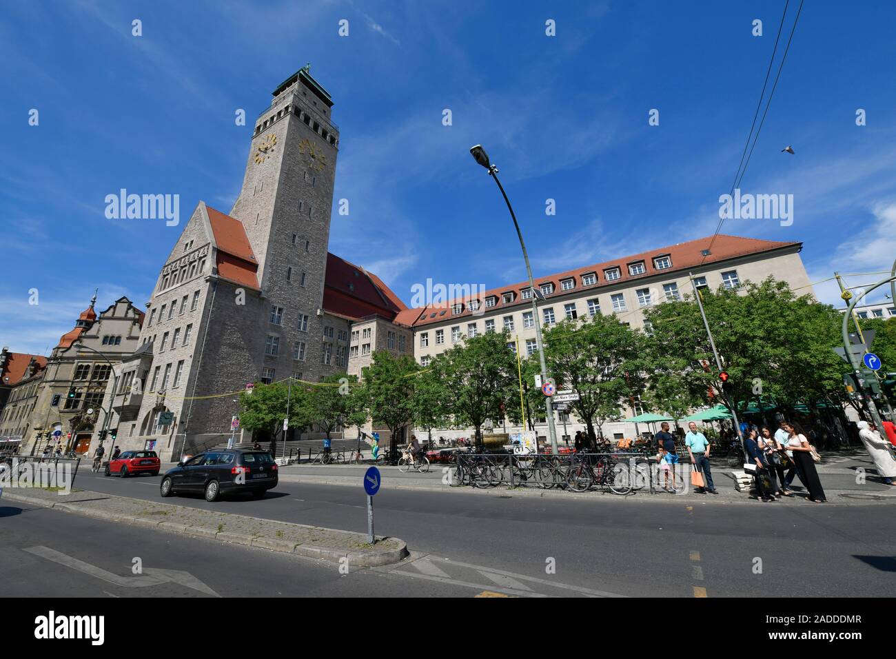 Il Rathaus Neukölln, Karl-Marx-Straße, Neukölln, Berlino, Deutschland Foto Stock