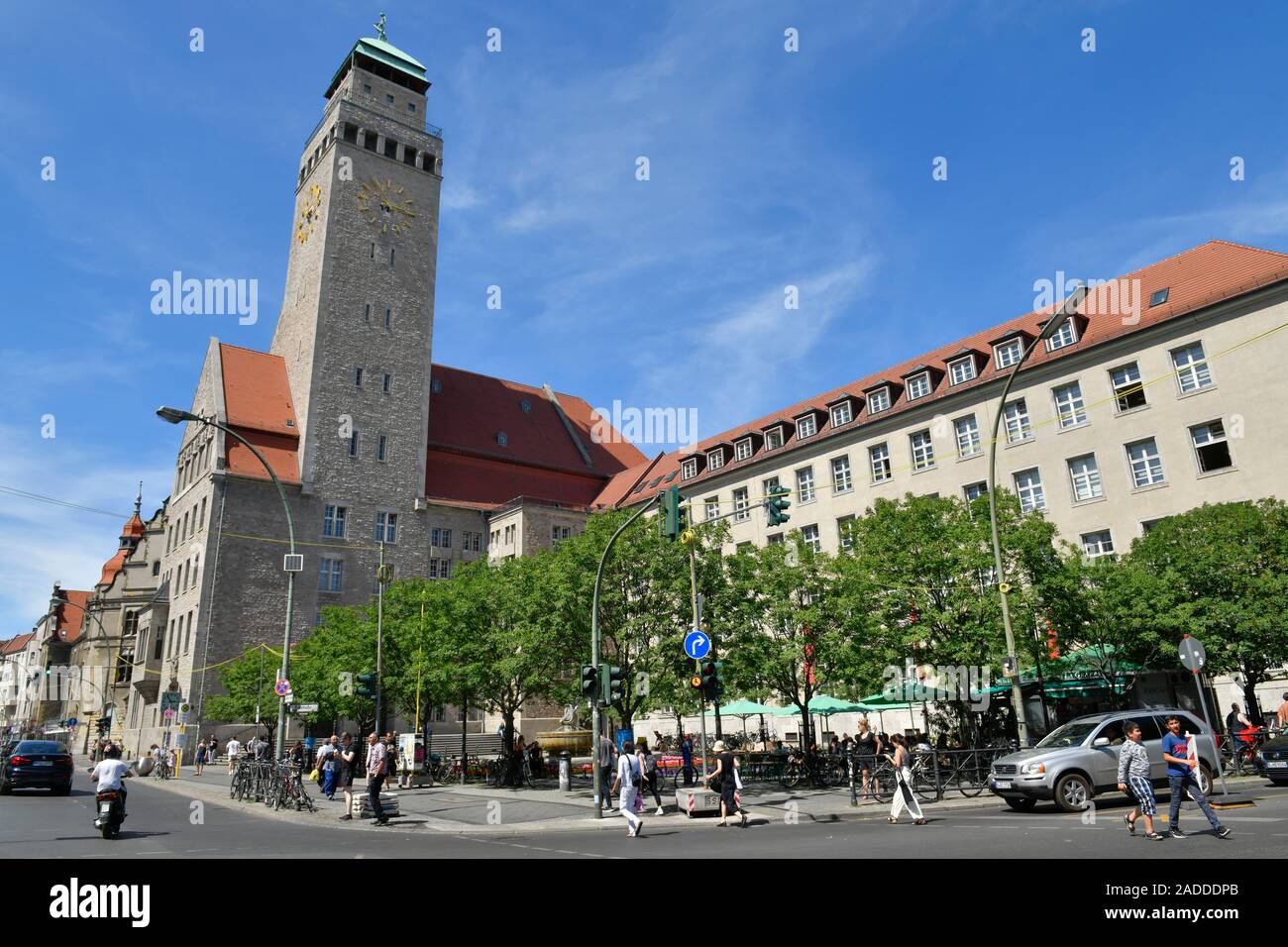 Il Rathaus Neukölln, Karl-Marx-Straße, Neukölln, Berlino, Deutschland Foto Stock