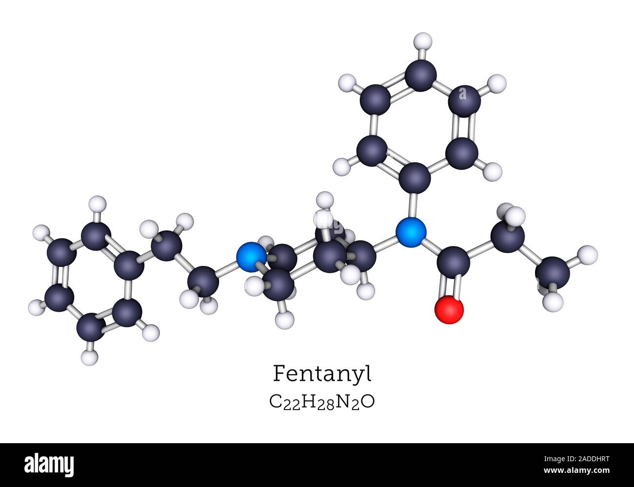 Il fentanil è il più largamente usato di oppiaceo sintetico in medicina. Il  composto è un potente antidolorifico e viene utilizzato anche per anestesia  (lungo con oth Foto stock - Alamy