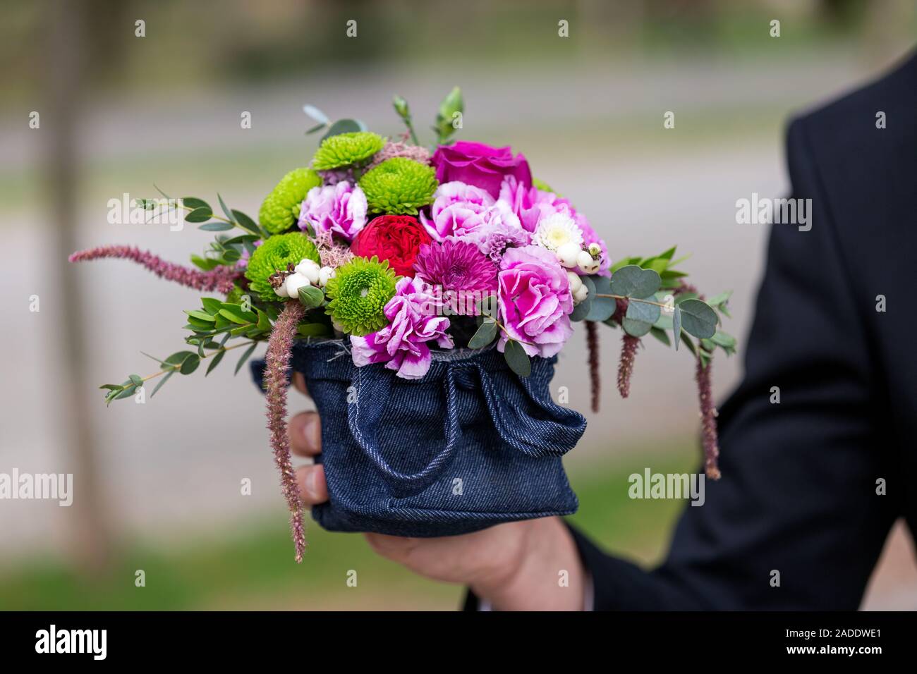 Chiudere l immagine del bel bouquet, i colori dell'autunno Foto Stock