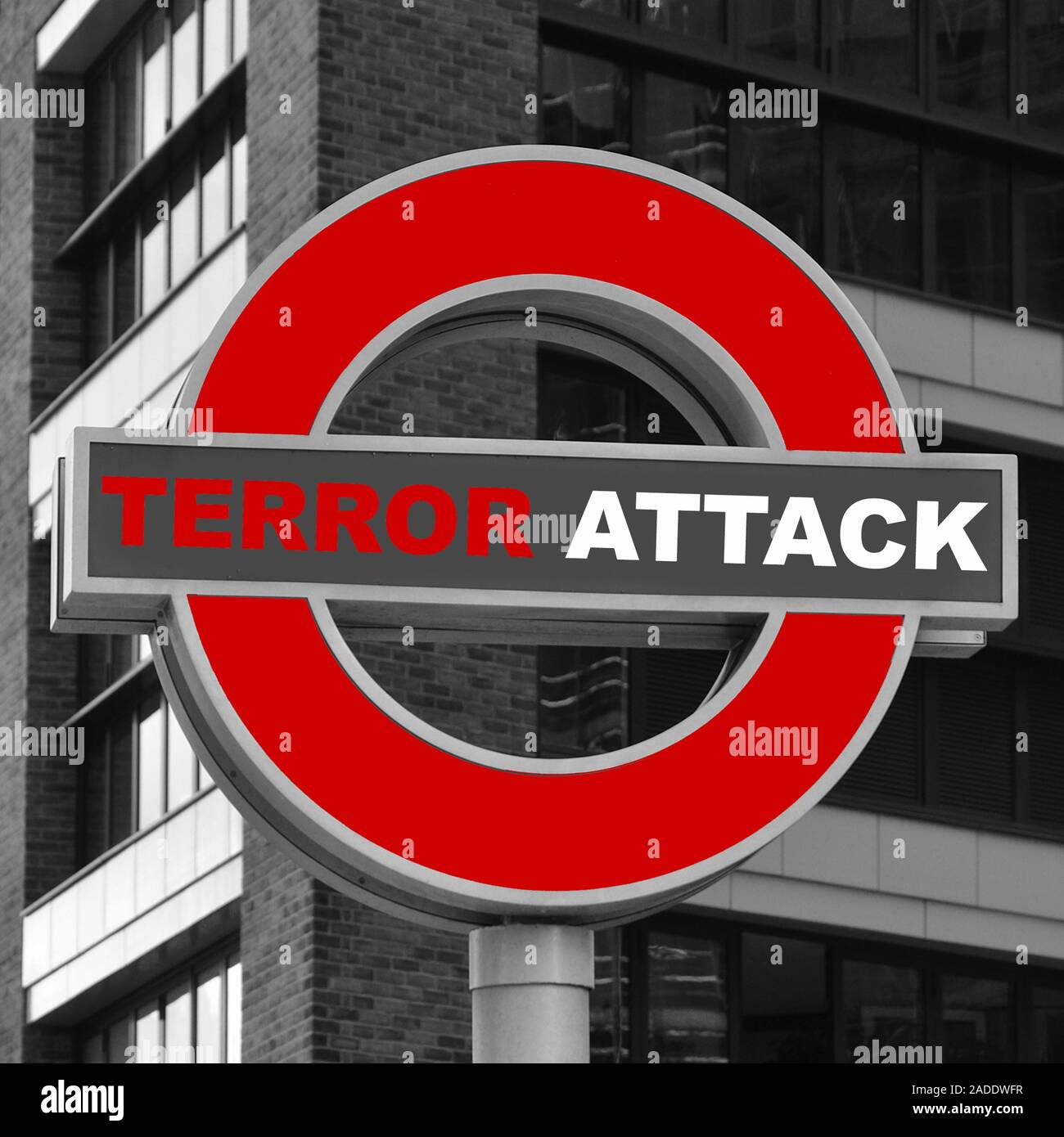 Mezzi di trasporto pubblico di Londra, vigili pubblico, il terrorismo alert Foto Stock