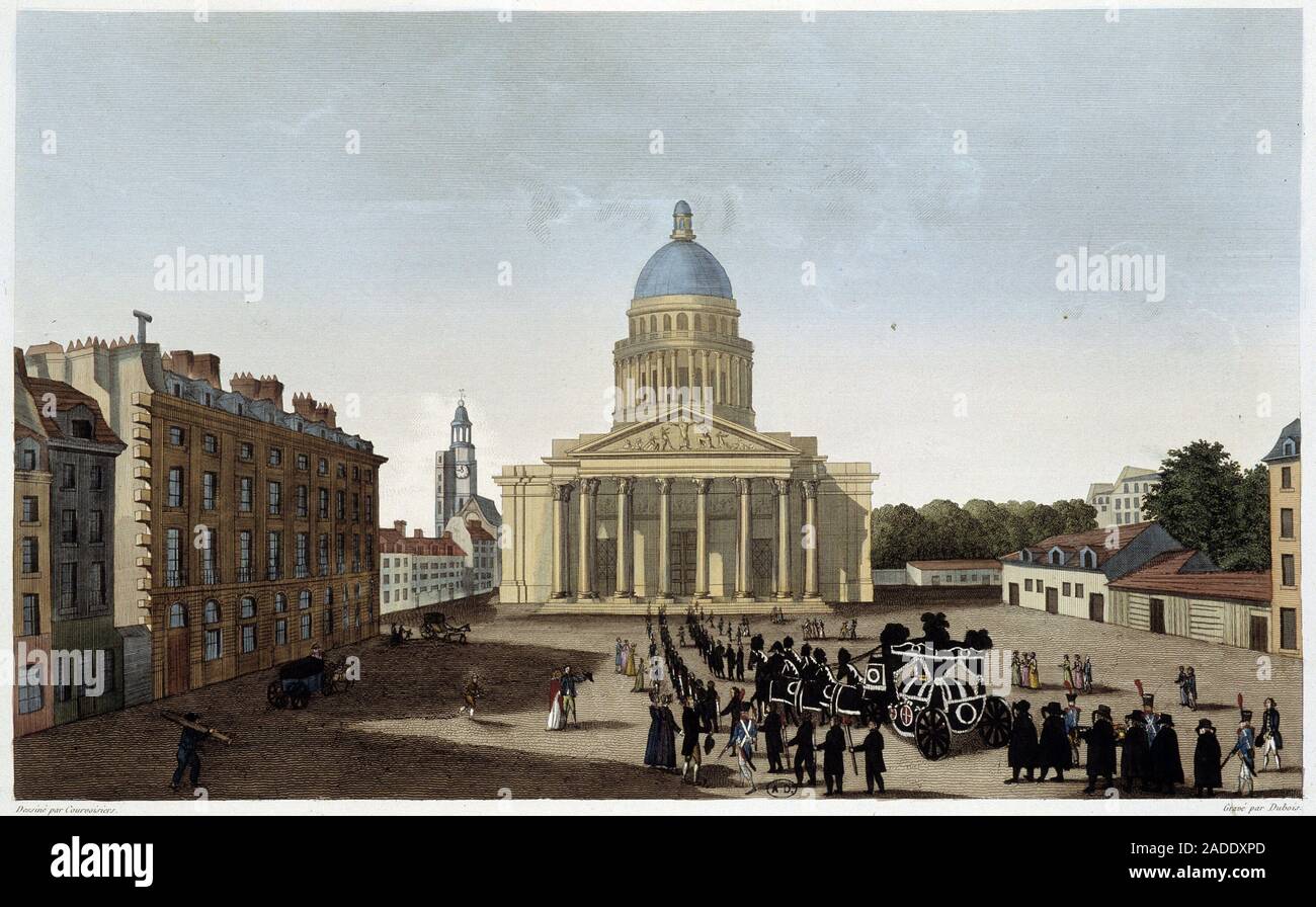 Vue du Pantheon - in 'Vues de Paris " par Courvoisier (, 1827 Foto Stock