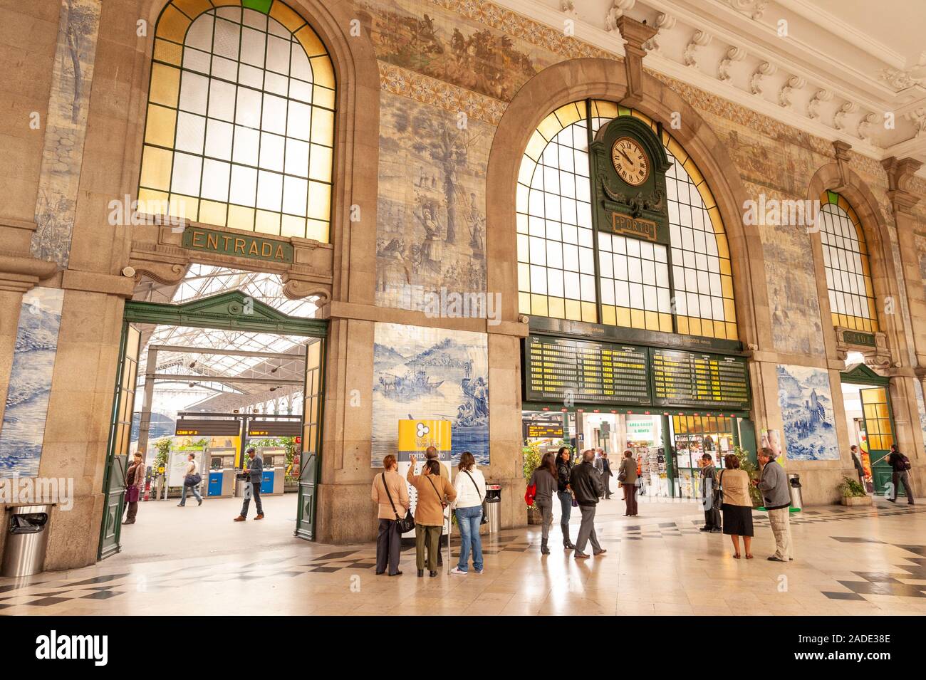 Sao Bento Stazione, Porto, Portogallo Foto Stock