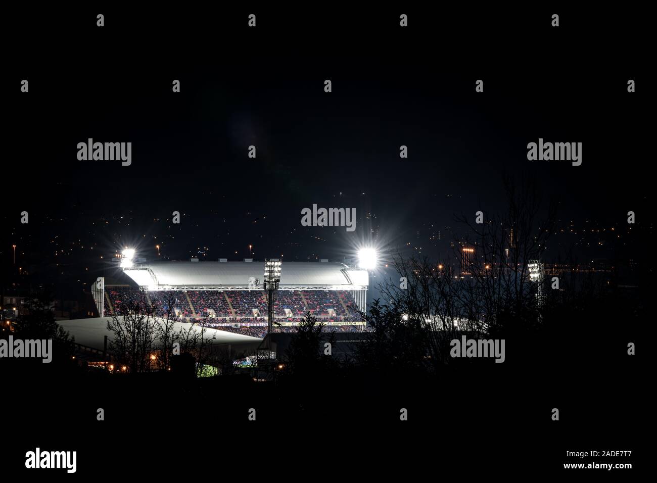 03/12/2019 Selhurst Park Stadium, casa di Crystal Palace football club. Il palazzo di cristallo beat Bournemouth per spostare fino al quinto posto in Premier League. Foto Stock