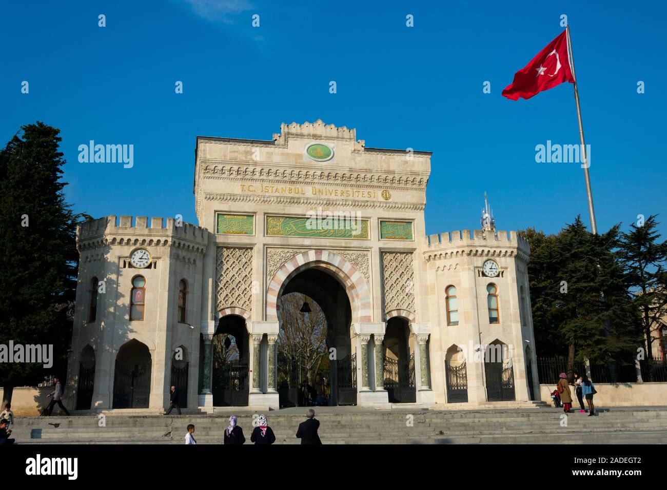 Istanbul, Turchia. Novembre 18, 2019. Università di Istanbul (Istanbul universitesi), un eminente università turca di Istanbul Foto Stock