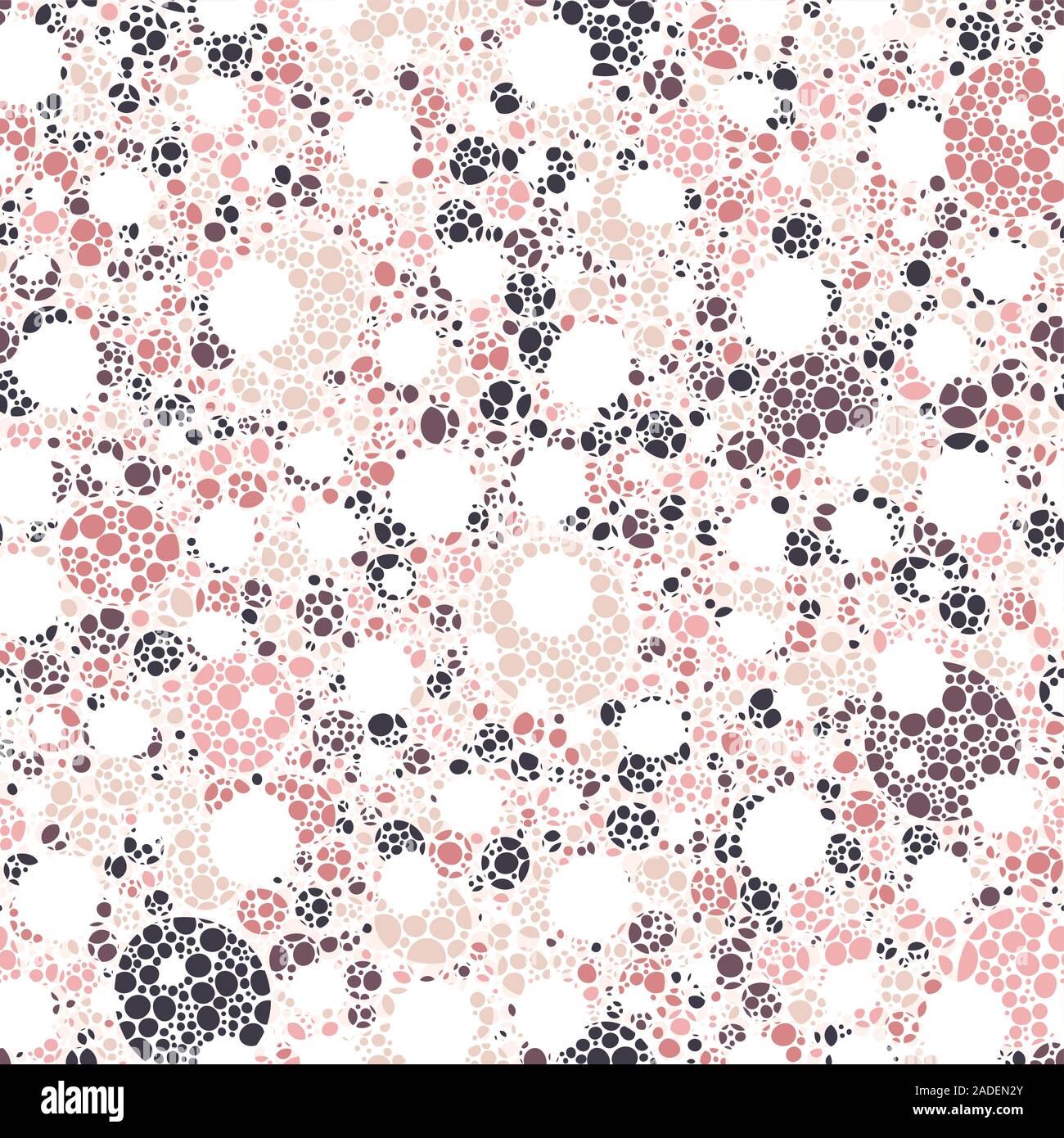 Disegnata a mano astratto modello senza giunture, bolle di sfondo - grande per i prodotti tessili, banner, sfondi, avvolgente, disegno vettoriale Foto Stock