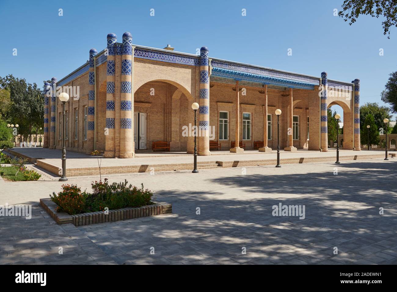 Nurulla-Bai-Palace, Itchan-Kala, Khiva, Uzbekistan in Asia centrale Foto Stock