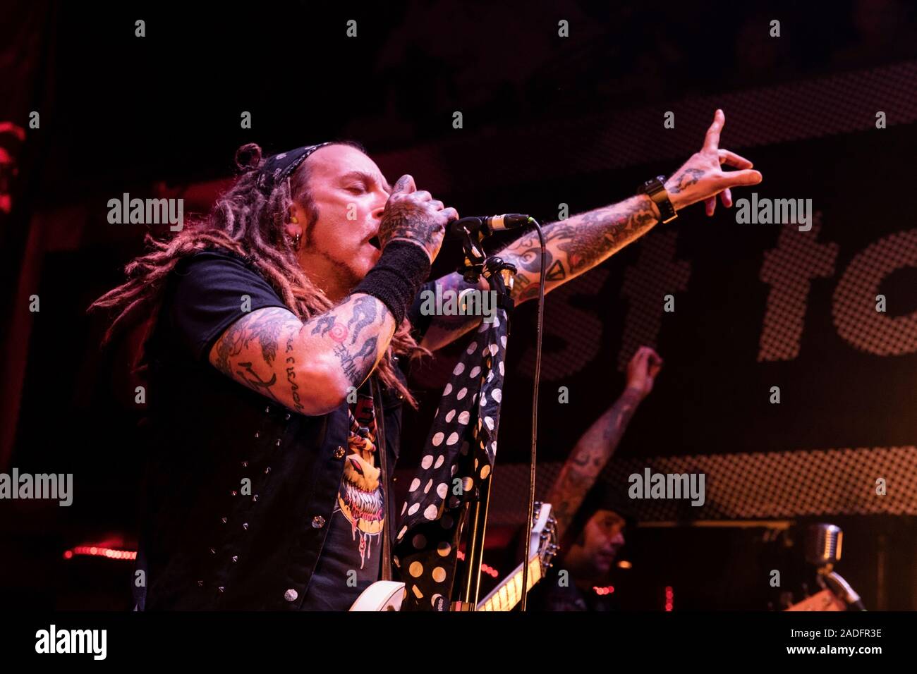 The Wildhearts - 12th May 2019 - il chitarrista Ginger Wildheart di Newcastle Riverside Foto Stock