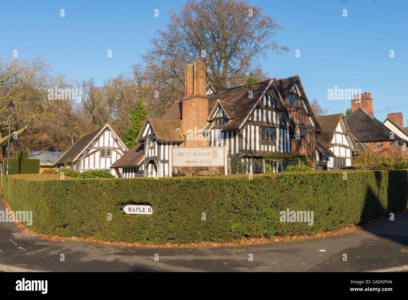 Selly Manor Museum è stato un museo dal 1916 in Selly Manor che risale al medioevo in Bournville, Birmingham, Regno Unito Foto Stock