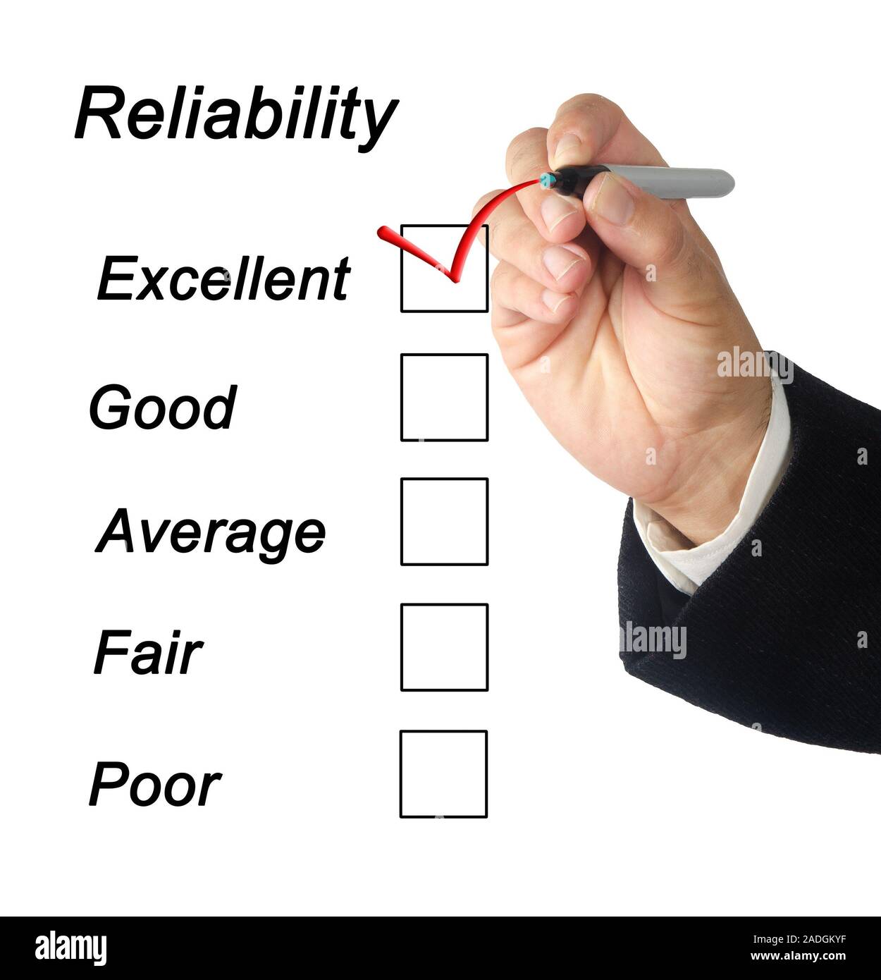 Valutazione del servizio clienti Foto Stock