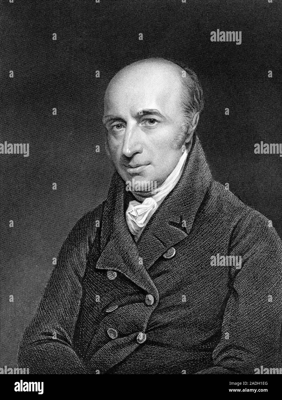 William Hyde Wollaston (1766-1828), farmacia inglese e scopritore di palladio e rodio. Nel 1800, dopo aver dato una pratica medica, Wollaston ea Foto Stock