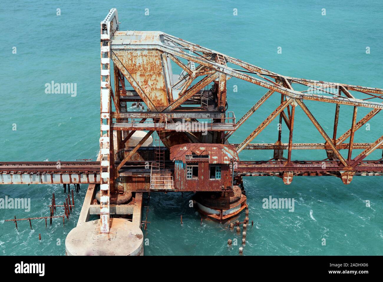 Ponte Rameshwaram in India del Sud Foto Stock