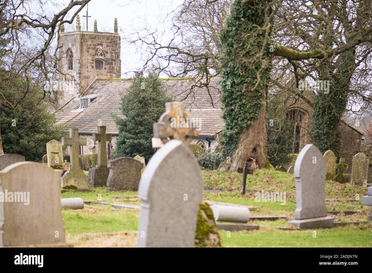 St Mary's Long Preston Foto Stock