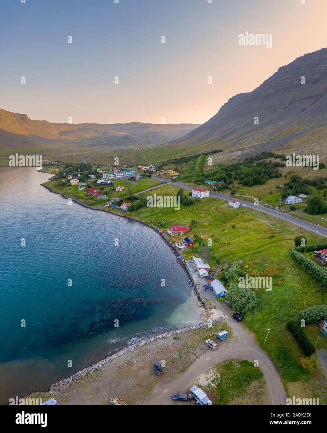 Bildudalur, Westfjords, Islanda Foto Stock