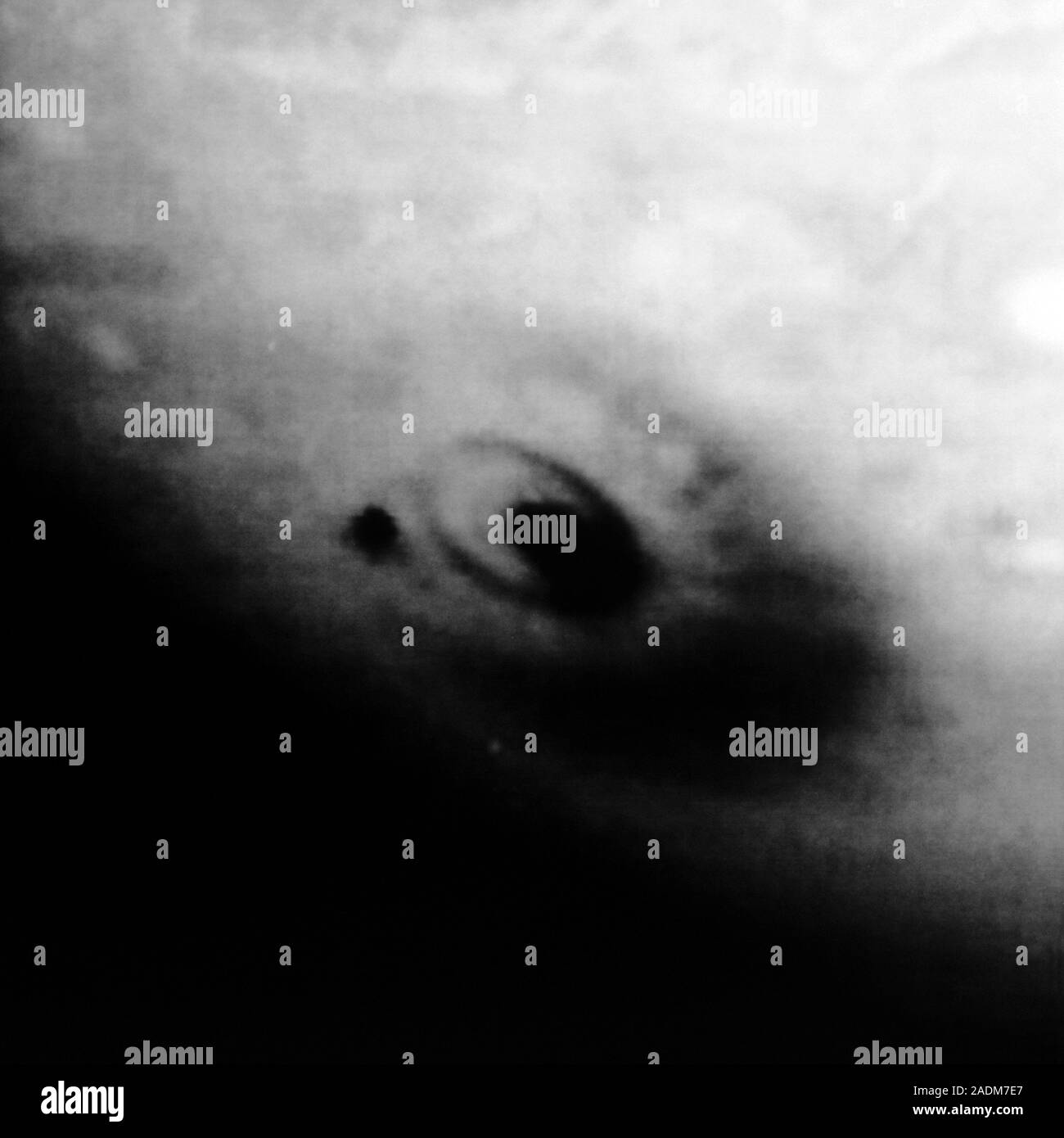Comet Shoemaker-Levy 9/Giove collisione. Immagine presa dal Telescopio Spaziale Hubble (HST) che mostra il sito in cui il frammento G della cometa Shoemaker-Levy 9 Foto Stock