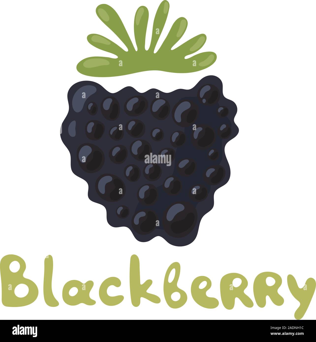 Dewberries o more su sfondo bianco. Naturale fresco Biologico di fattoria berry utilizzato per la rivista, libro, poster, menu Copertura, pagine web. Cucina naturale Illustrazione Vettoriale