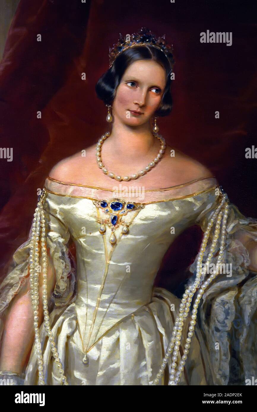 Zarina, imperatrice Alexandra Feodorovna (1798-1860). Da Christina  Robertson (1796-1854), 1840. (Charlotte di Prussia), gioielli di russo  corte imperiale, XVIII-XIX secolo, la Russia Foto stock - Alamy