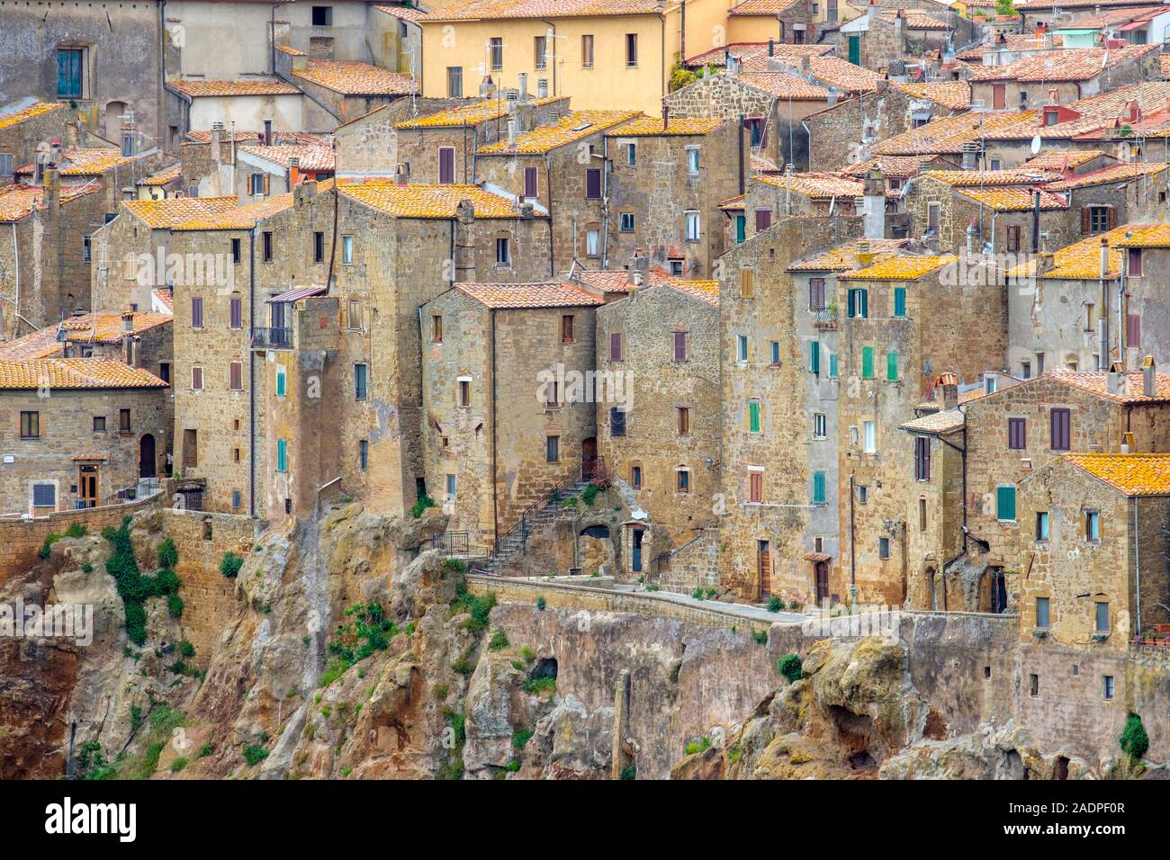 Pitigliano, noto come "la piccola Gerusalemme", Toscana, Italia, Europa. Foto Stock