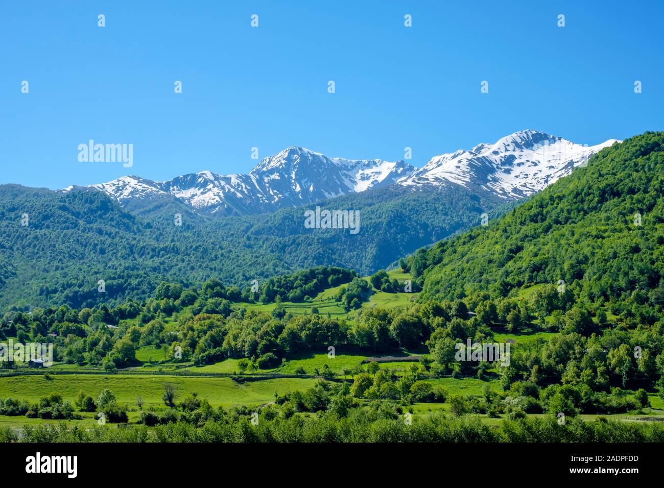 Akhalsheni, Racha-Lechkhumi e Kvemo Svaneti regione, Georgia. Foto Stock