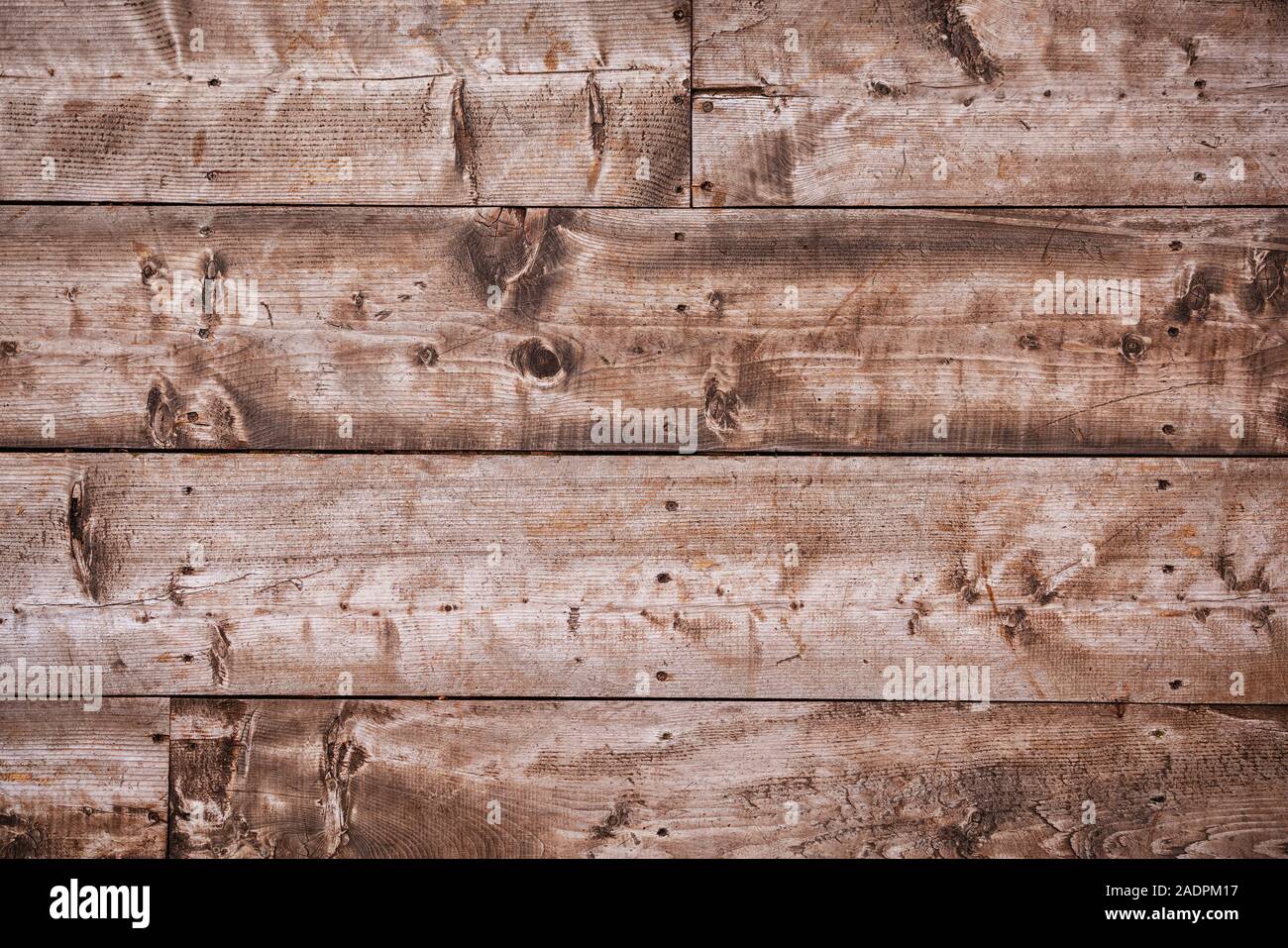 Dipinte di marrone in legno naturale con grani di background e texture. Foto Stock