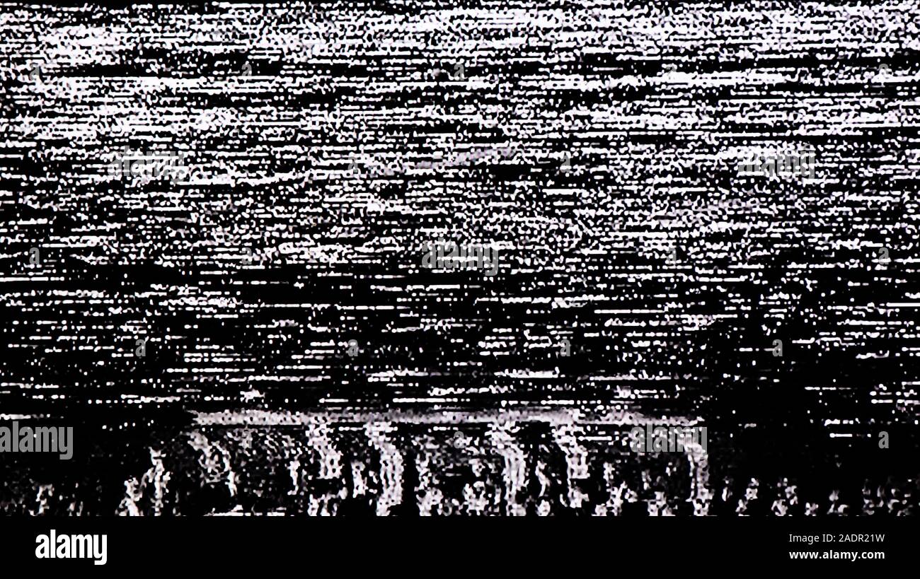TV rumore statico effetto Glitch Foto Stock