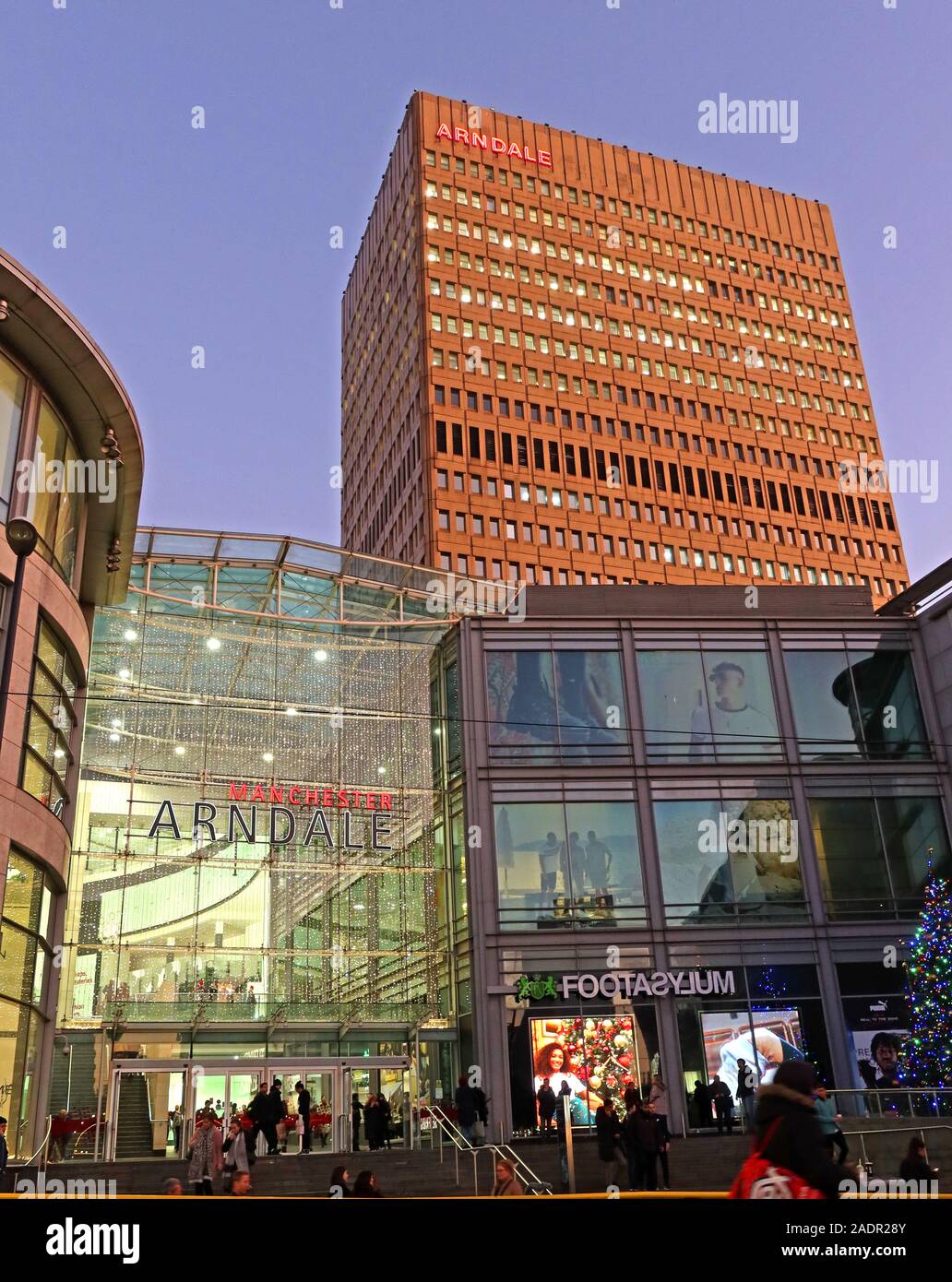 The Arndale Shopping Centre, FootAsylum, Manchester, Inghilterra, Regno Unito, M4 3AB Foto Stock