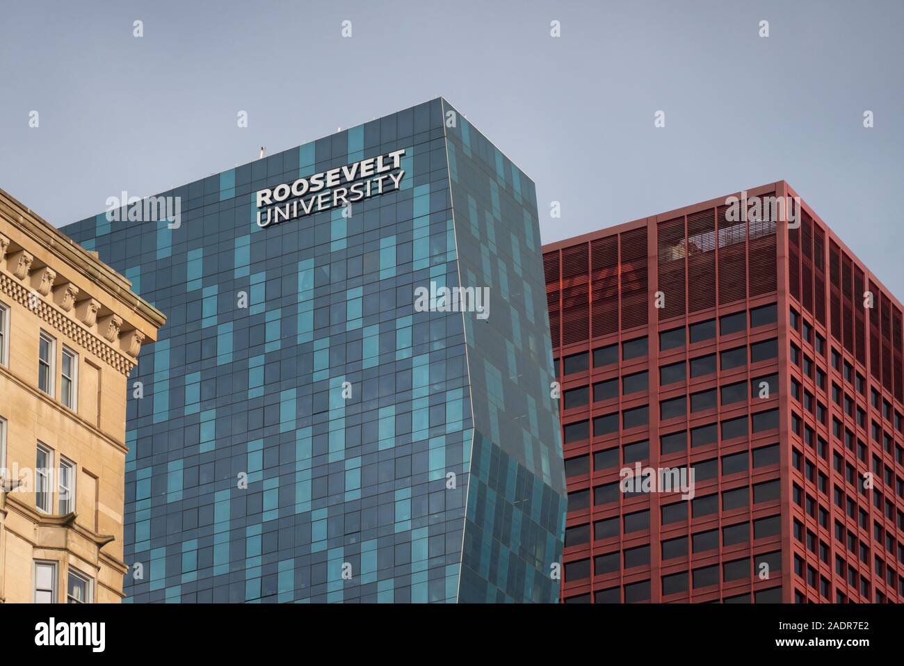 Università Roosevelt a Chicago, Illinois Foto Stock
