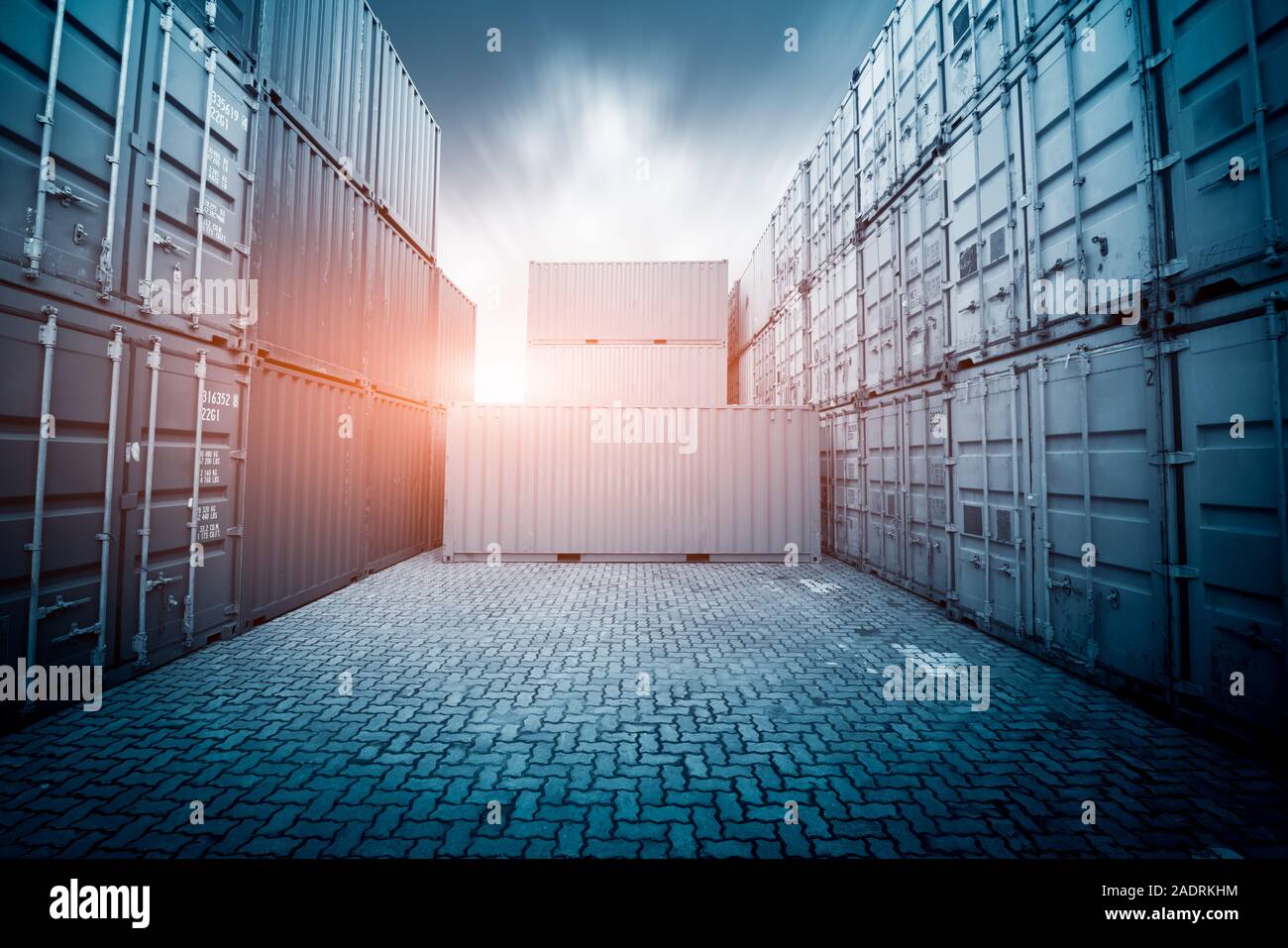 Harbor Freight,nei toni del blu di immagini. Foto Stock