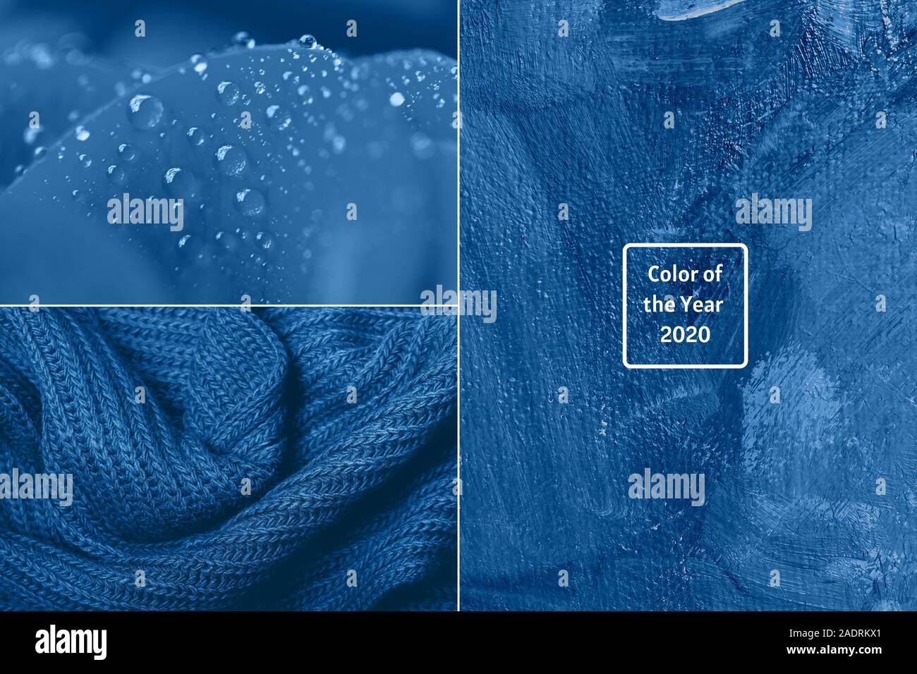 Collage di Nizza texture. Sciarpa lavorata a maglia, gocce di acqua su una rosa, tela con pittura a olio. Il concetto di bellezza, arte e creatività. Foto Stock
