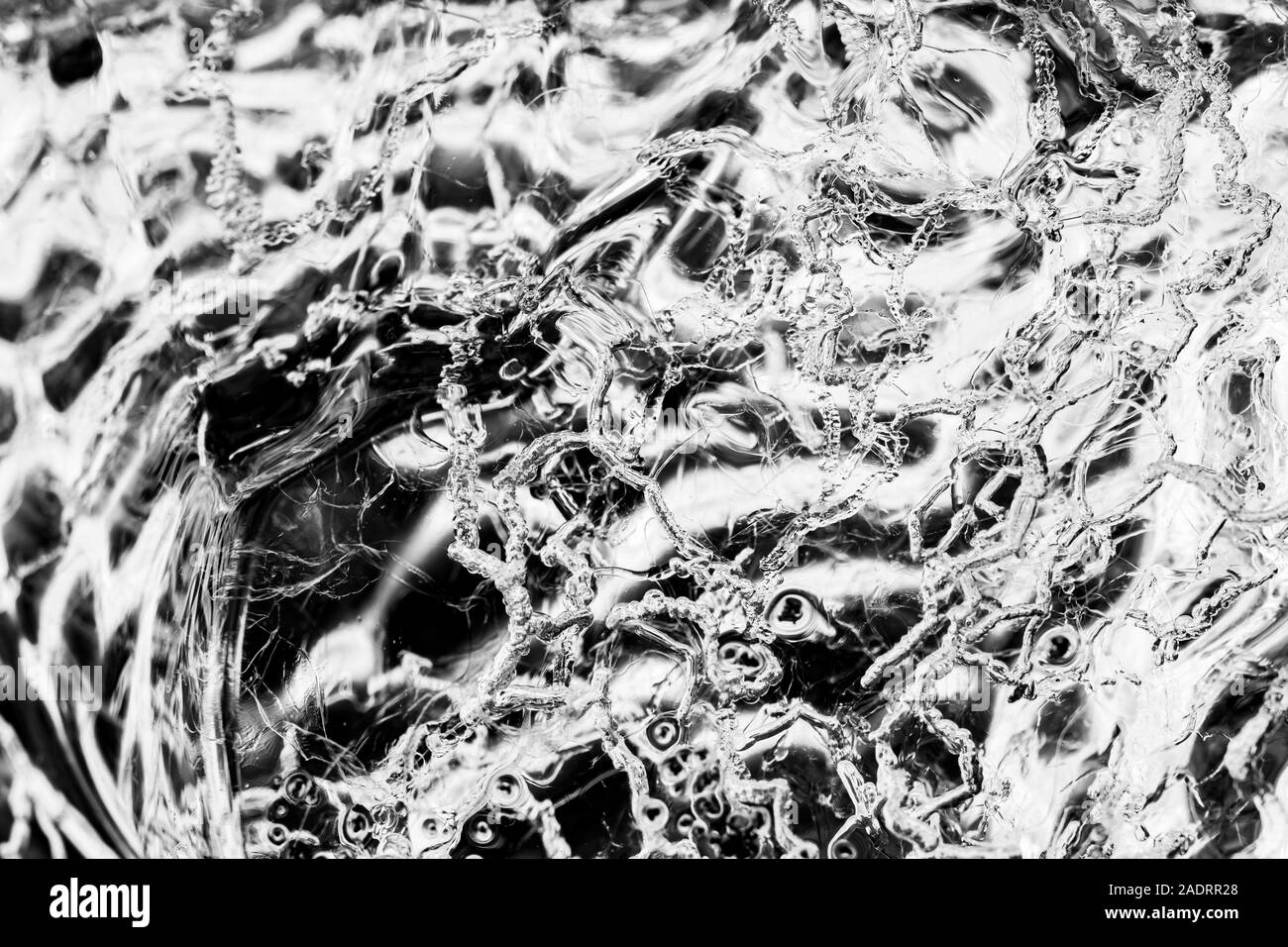 Ghiaccio modelli astratti sfondo spiaggia di Diamante Jokulsarlon ghiacciaio Vatnajokull Lagoon Parco Nazionale di Islanda. Il ghiaccio dal ghiacciaio Breioamkurjokull Foto Stock