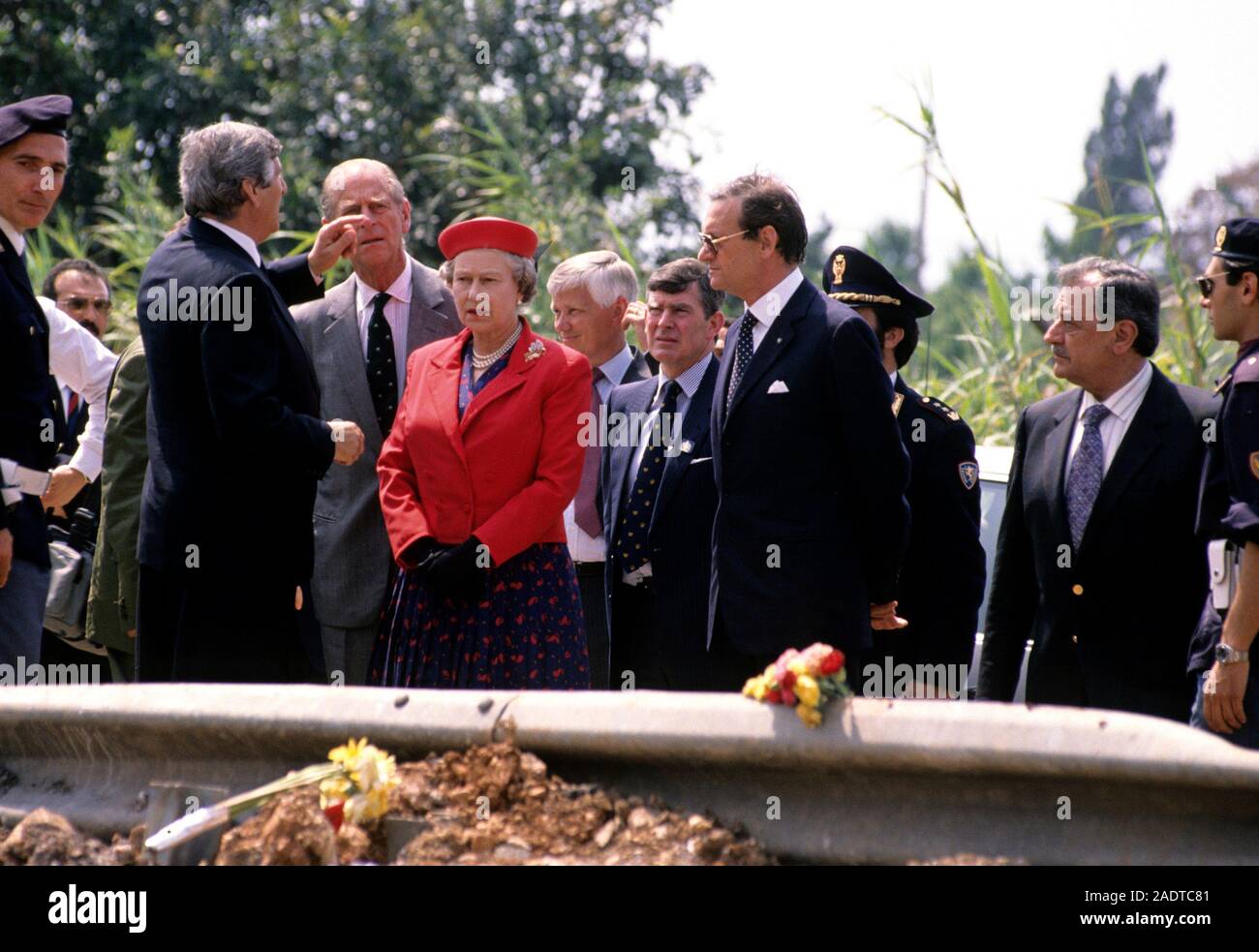 L'Italia, sicilia, capaci, massacro, Elizabeth II Foto Stock