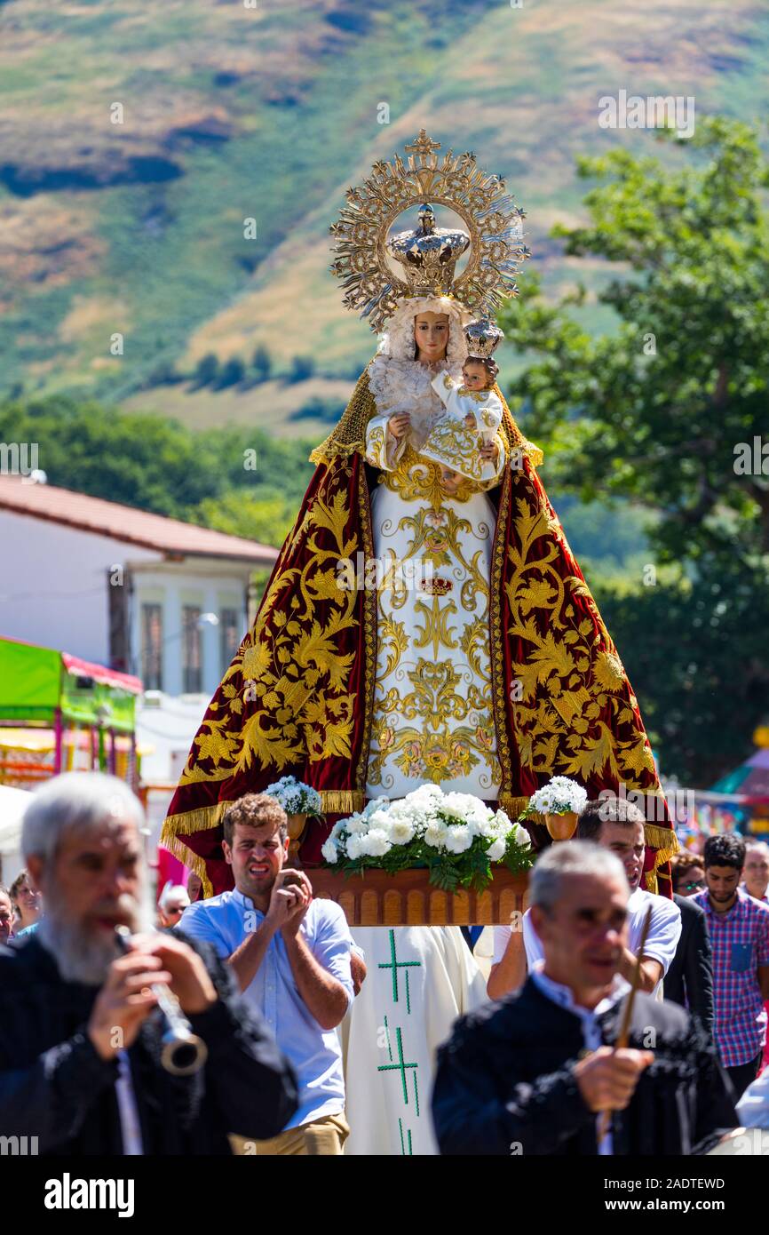 Ntra.Sra. de las Nieves, Las Machorras, Valles Pasiego, Merindades, Burgos, Castilla y León, Spagna, Europa Foto Stock