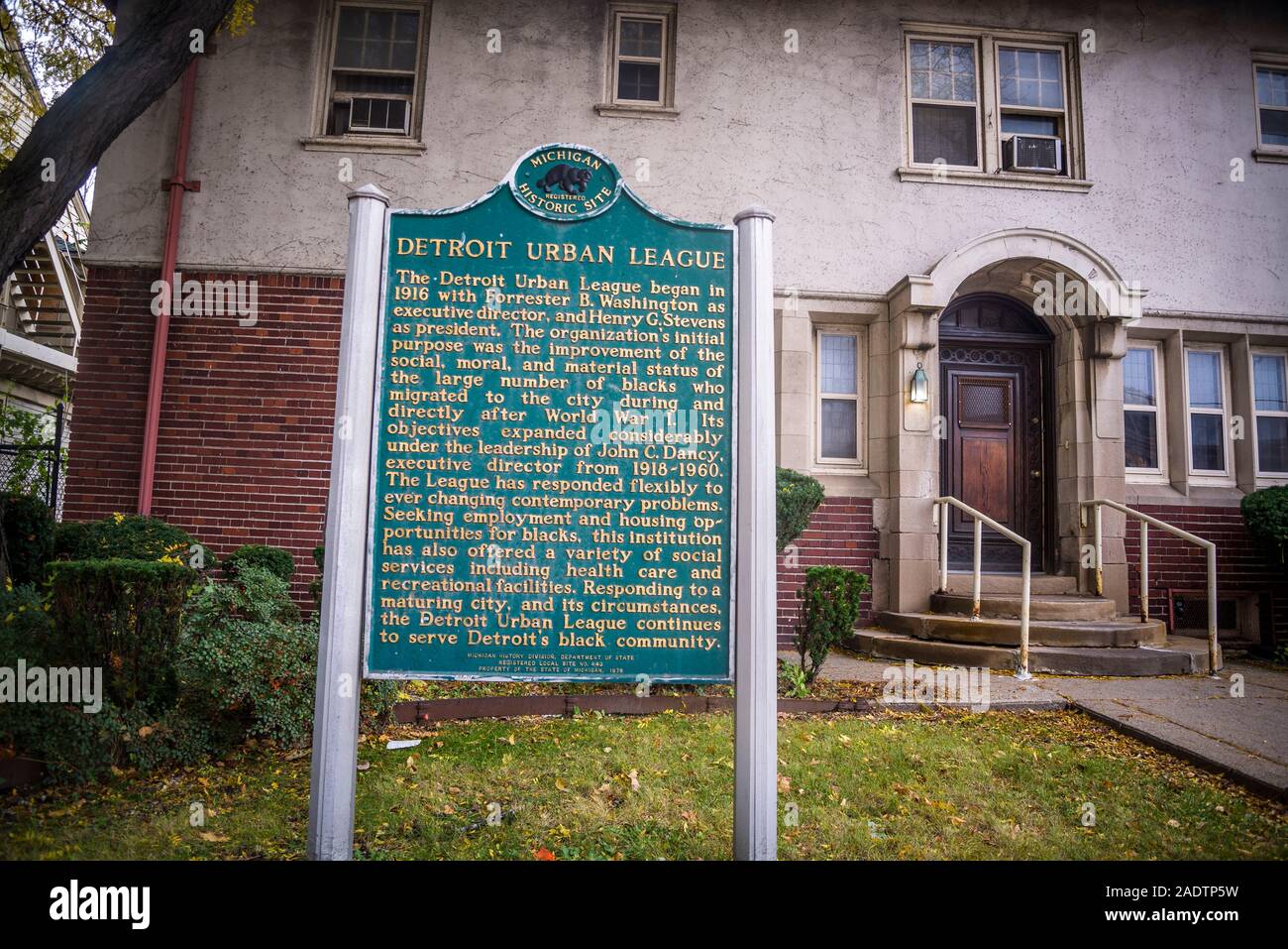 Detroit Lega urbana edificio, Detroit, Michigan, Stati Uniti d'America Foto Stock