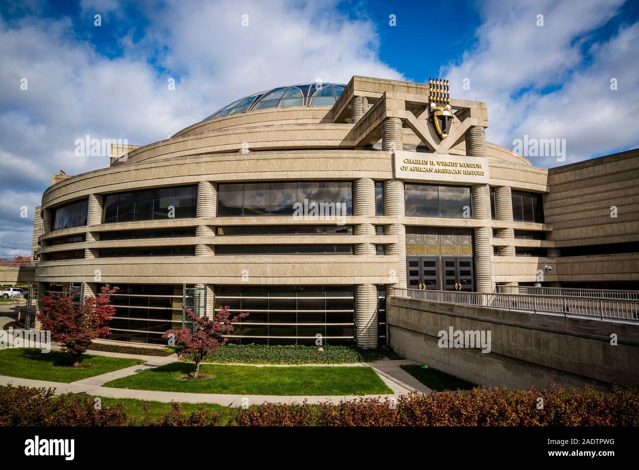 Charles H. Wright Museum of African American History, situato nel centro culturale, Detroit, Michigan, Stati Uniti d'America Foto Stock