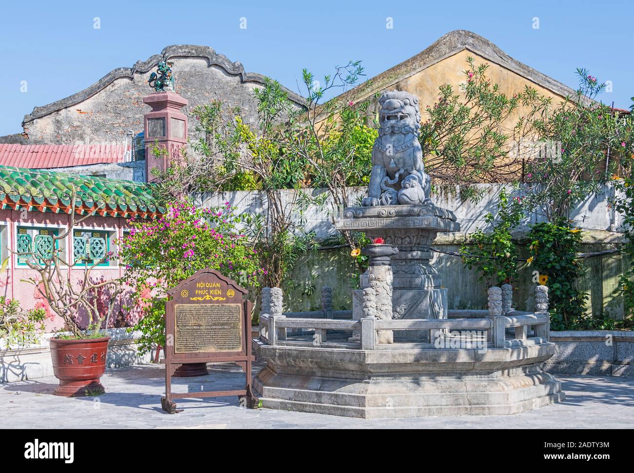 Phuc Kien tempio Cinese Assembly Hall il vecchio quartiere di Hoi An Vietnam, Quang Nam Provincia Foto Stock