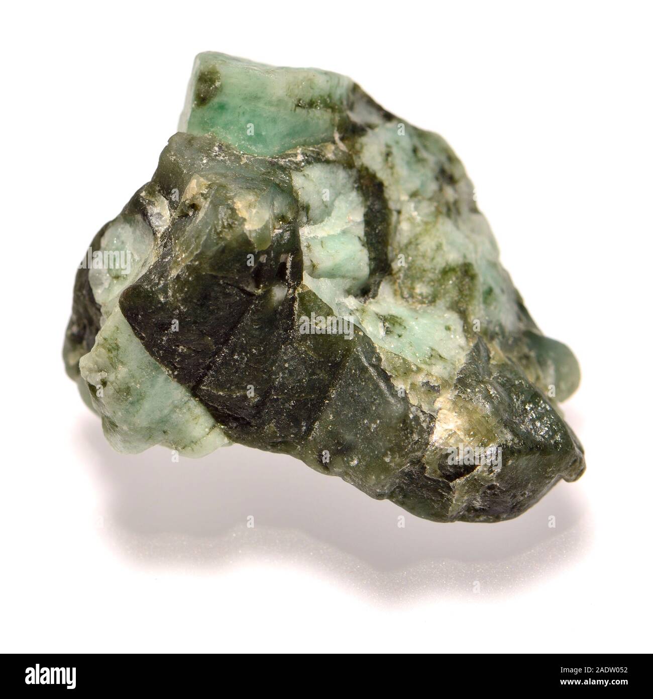 Ruvido smeraldi - berillo verde Foto Stock