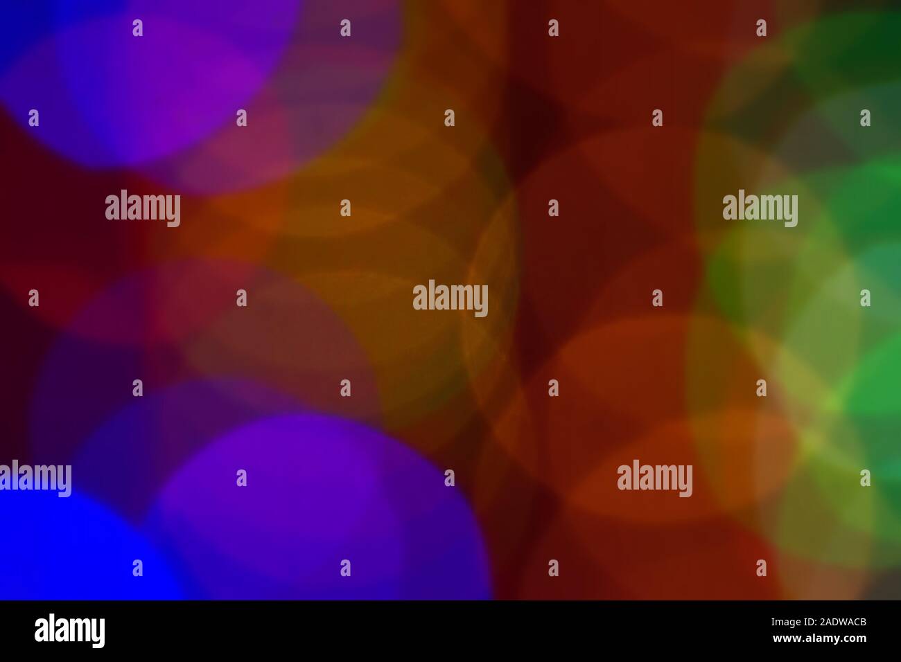 Colorato round bokeh sfondo astratto spazio copia i migliori auguri di Buon Natale Foto Stock
