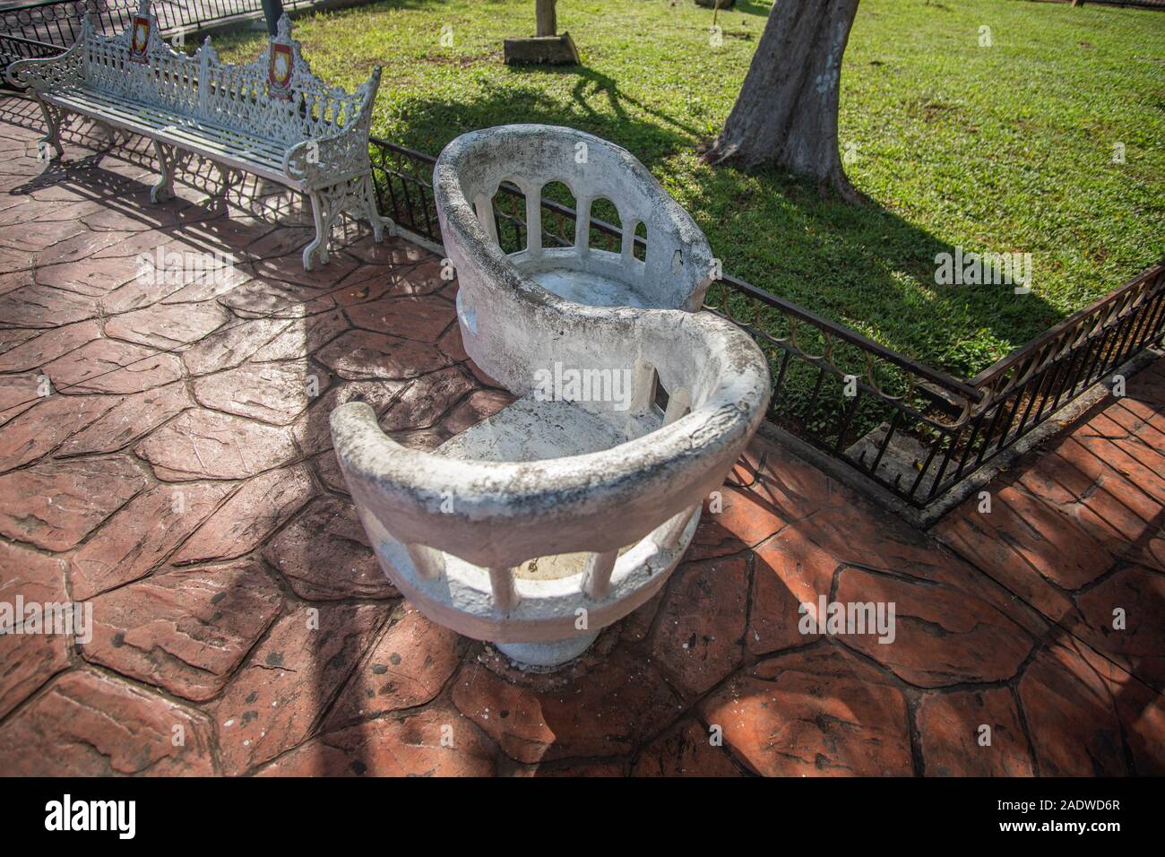 Francisco Canton Rosado Main Park amore matura sedi in Valladolid Foto Stock