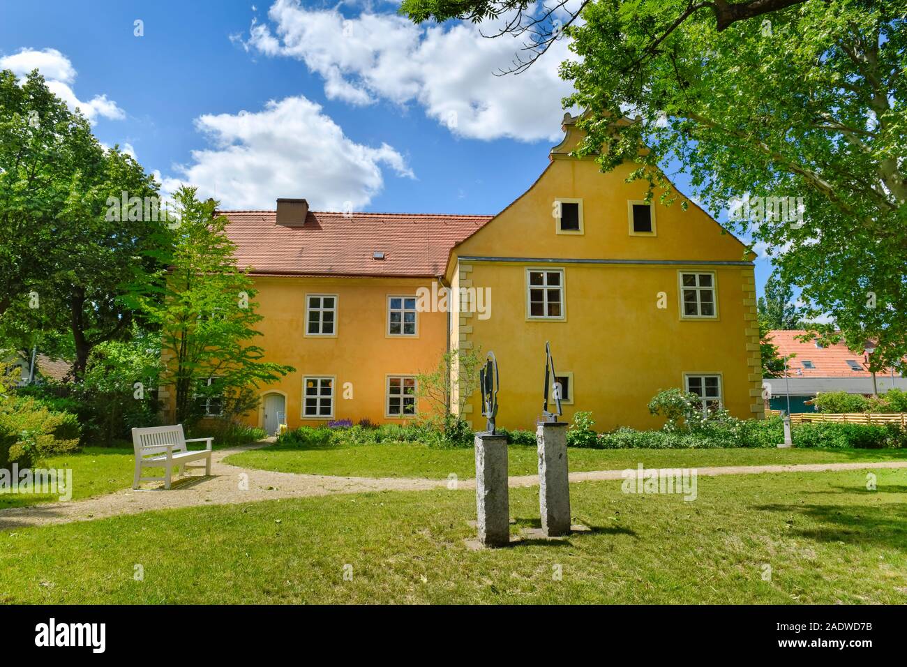 Herrenhaus, Domäne Dahlem, Königin-Luise-Straße, Dahlem, Steglitz-Zehlendorf, Berlino, Deutschland Foto Stock