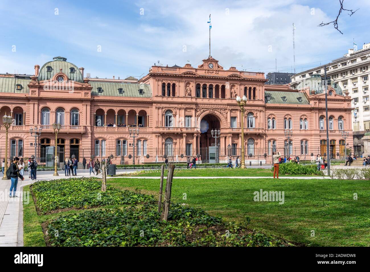 La Casa Rosada (Casa Rosa), ufficio del presidente argentino, Plaza de Mayo, Buenos Aires, Argentina, Sud America Foto Stock