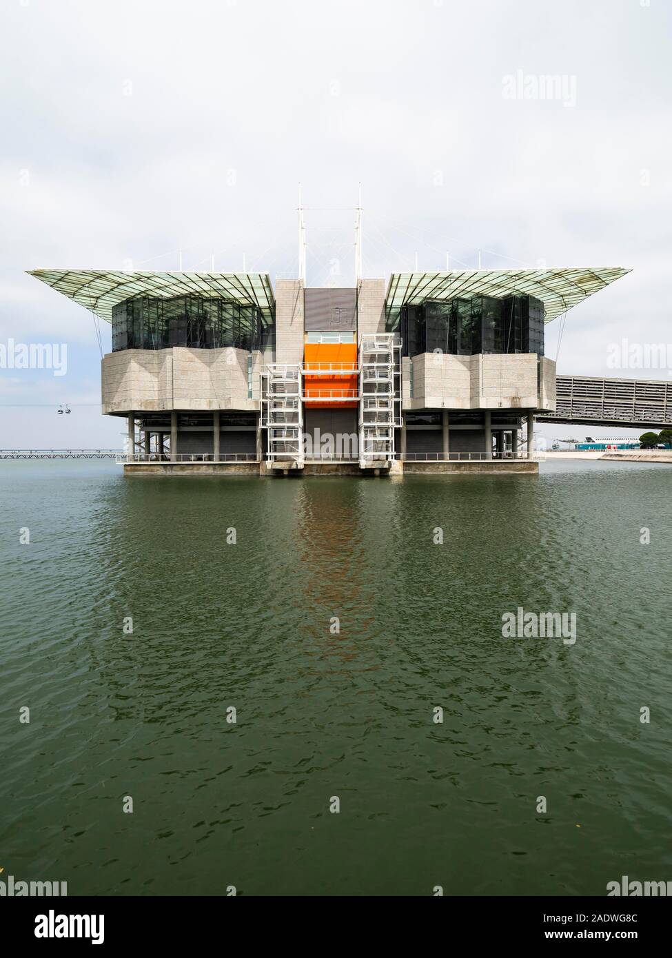 Oceanario de Lisboa, Ozeaneum, Parque das Nacoes, Portogallo Foto Stock