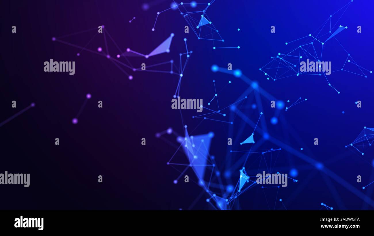 Concetto di rete, di comunicazione di internet. 3d'illustrazione. Foto Stock
