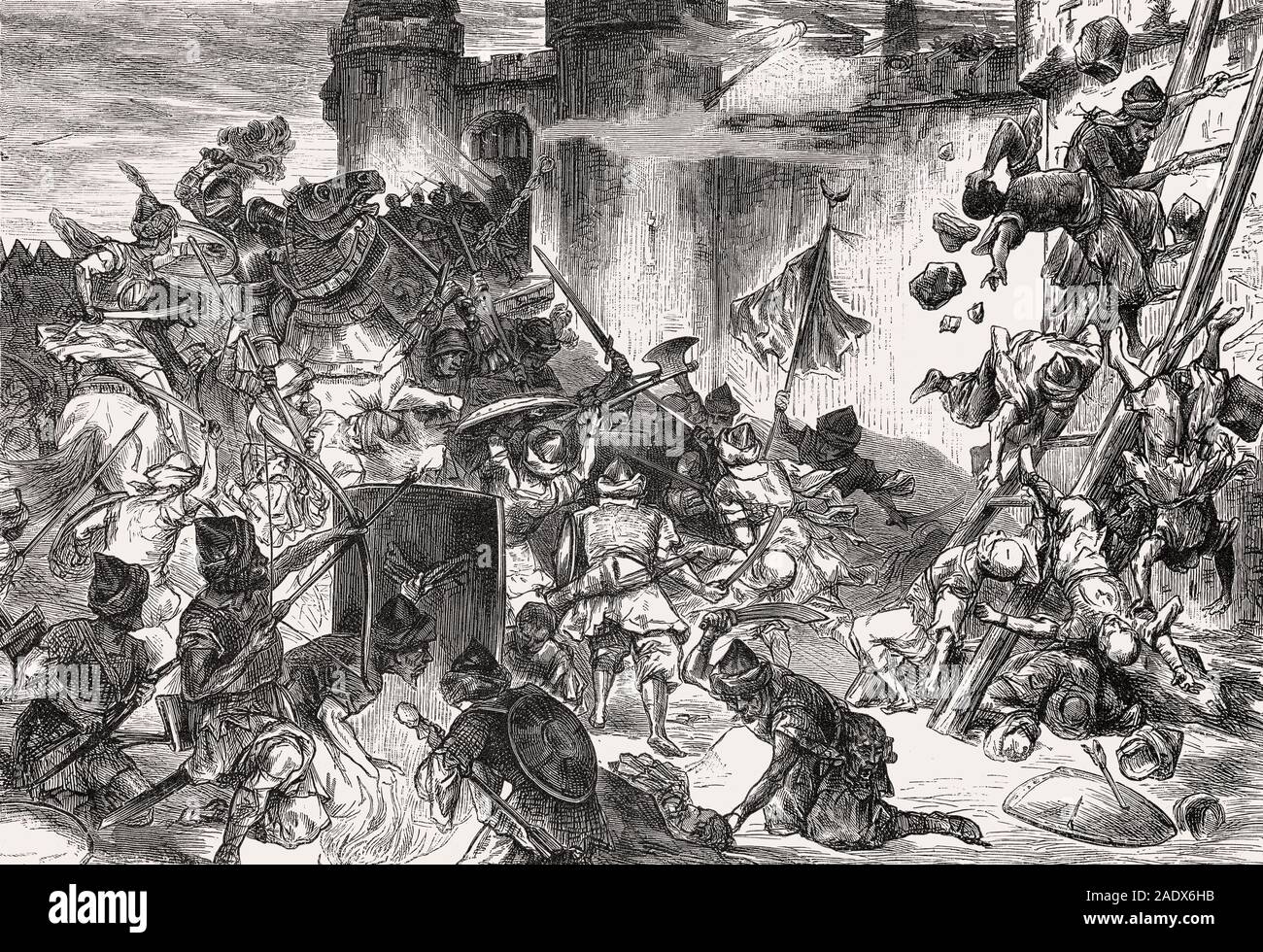 La battaglia di Vienna, 1683 Foto Stock