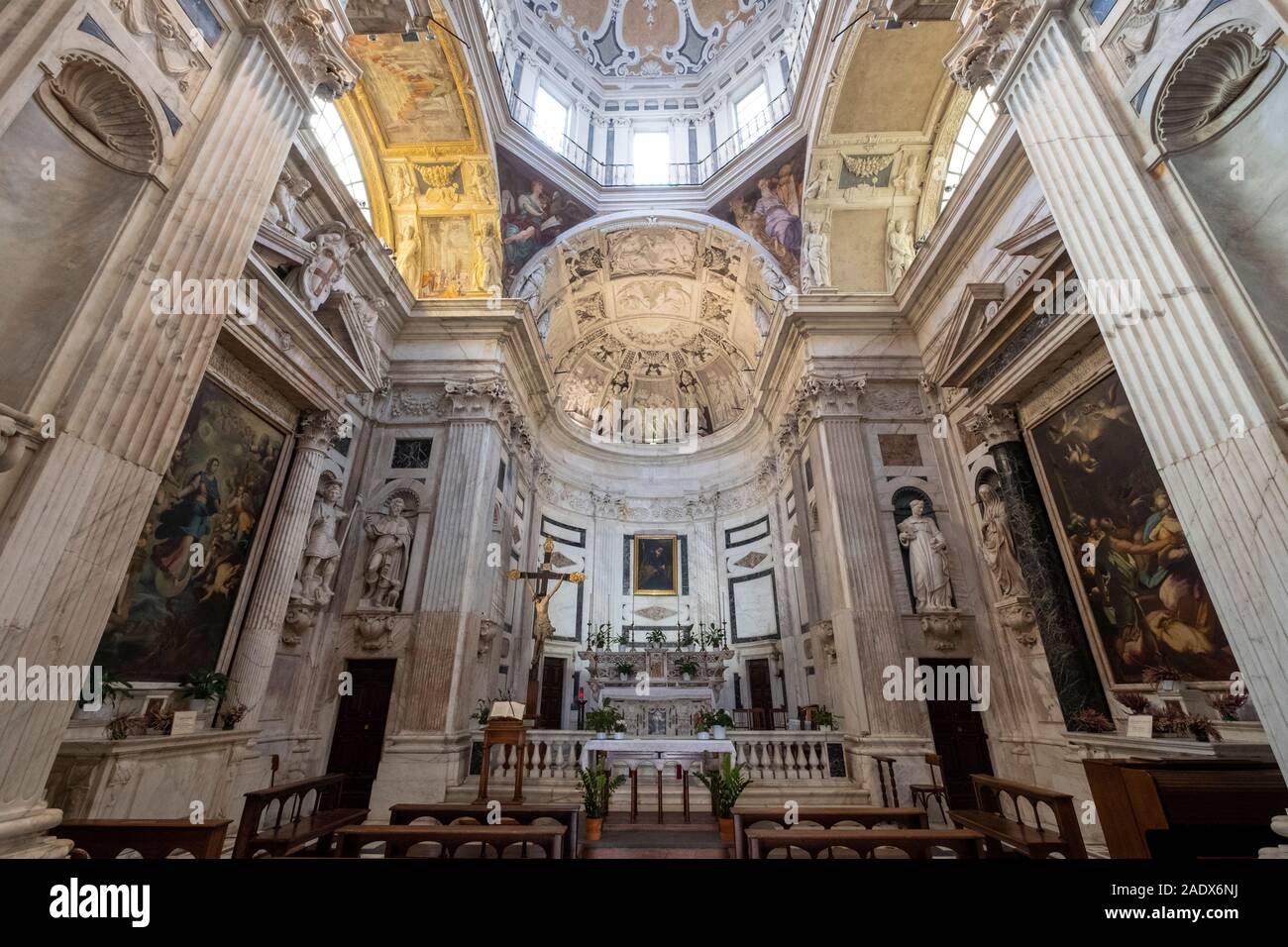 Chiesa di San Pietro in Banchi chiesa cattolica, Genova, Italia, Europa Foto Stock