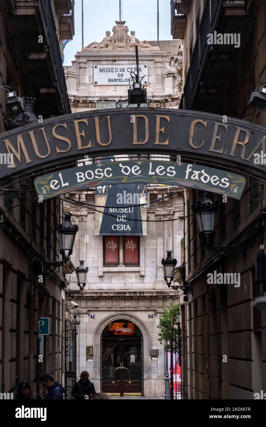 Museo de Cera Wax Museum a Barcellona, Spagna, Europa Foto Stock